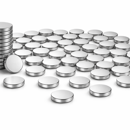 Brute Force Magneten – Neodymium Magneten N52 – 8x2 mm – Extra Sterk – Kleine Schijf Magneten – Set van 60 Stuks – Zilver