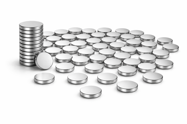 Brute Force Magneten – Neodymium Magneten N52 – 8x2 mm – Extra Sterk – Kleine Schijf Magneten – Set van 60 Stuks – Zilver