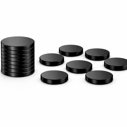 Brute Force Neodymium Magneten 12x2 mm Zwart – Extra Sterk N52 – Kleine Schijf Magneten – Whiteboard Koelkast Magneet – 10 Stuks