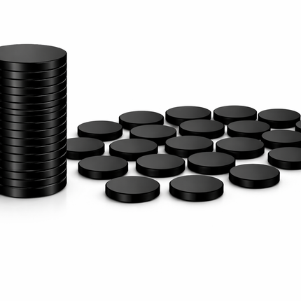 Brute Force Neodymium Magneten 12x2 mm Zwart – Extra Sterk N52 – Kleine Schijf Magneten – Whiteboard Koelkast Magneet – 40 Stuks