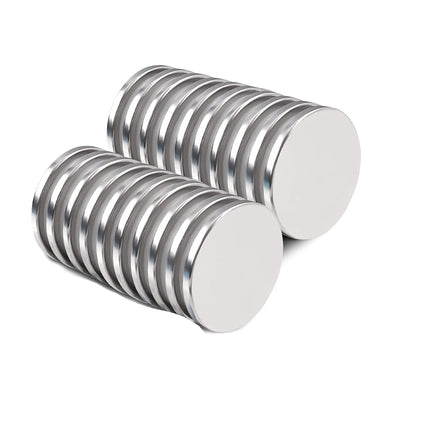 Super sterke Neodymium Magneten - Ronde  Magneten - N52 20mm x 2mm - 20 Stuks