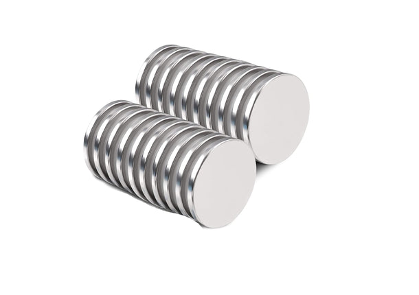 Super sterke Neodymium Magneten - Ronde  Magneten - N52 20mm x 2mm - 20 Stuks