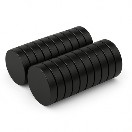 Brute Force Zwarte Magneten– 20x3 mm – N52 neodymium – Schijfmagneten – 20 stuks