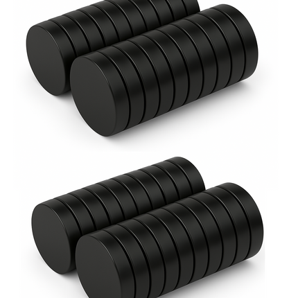 Brute Force Zwarte Magneten– 20x3 mm – N52 neodymium – Schijfmagneten – 40 stuks