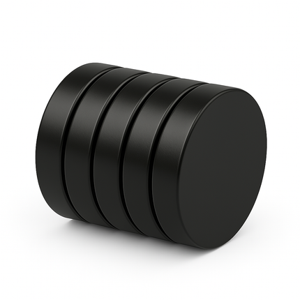 Brute Force Zwarte Magneten– 20x3 mm – N52 neodymium – Schijfmagneten – 5 stuks
