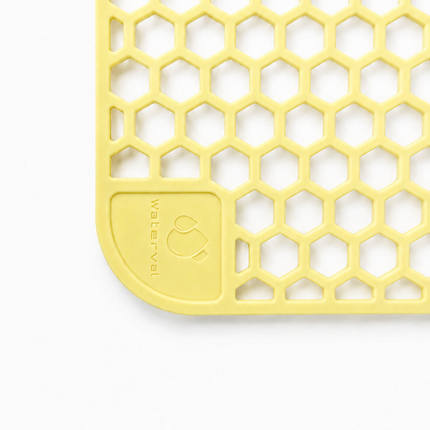 Waterval goudkleurige siliconen gootsteenmat