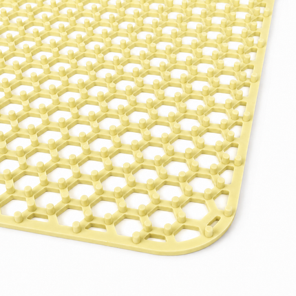 Waterval goudkleurige siliconen gootsteenmat