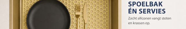 Waterval goudkleurige siliconen gootsteenmat