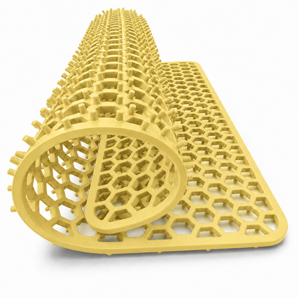 Waterval goudkleurige siliconen gootsteenmat