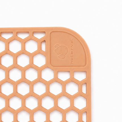 Waterval koperkleurige siliconen gootsteenmat