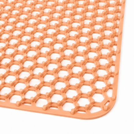 Waterval koperkleurige siliconen gootsteenmat