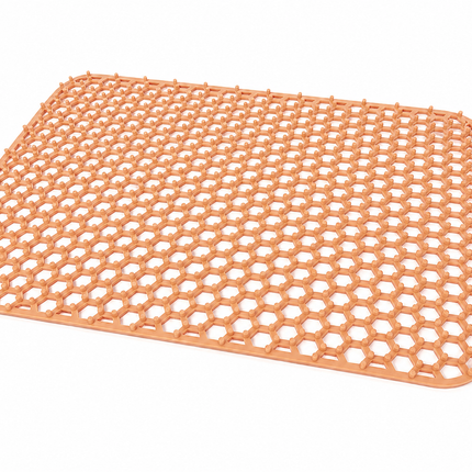 Waterval koperkleurige siliconen gootsteenmat