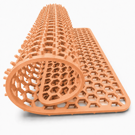 Waterval koperkleurige siliconen gootsteenmat