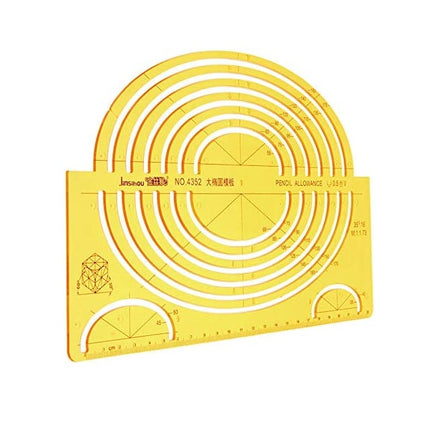 Ellips Ovale Tekenvormen hulpmiddel - Sjabloon Cirkel soft plastic liniaal Ellips – Geometrische Tekening Sjabloon