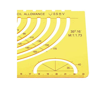 Ellips Ovale Tekenvormen hulpmiddel - Sjabloon Cirkel soft plastic liniaal Ellips – Geometrische Tekening Sjabloon