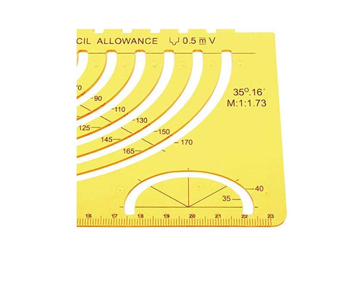 Ellips Ovale Tekenvormen hulpmiddel - Sjabloon Cirkel soft plastic liniaal Ellips – Geometrische Tekening Sjabloon