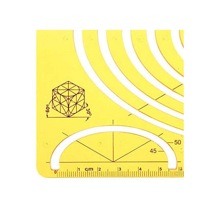 Ellips Ovale Tekenvormen hulpmiddel - Sjabloon Cirkel soft plastic liniaal Ellips – Geometrische Tekening Sjabloon
