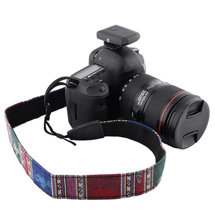 GWS Universele Verstelbare Camera Schouderriem voor DSLR – Duurzaam, Comfortabel en Antislip - Groenblauw