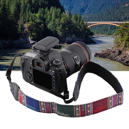 GWS Universele Verstelbare Camera Schouderriem voor DSLR – Duurzaam, Comfortabel en Antislip - Groenblauw