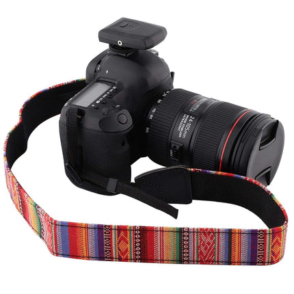 GWS Universele Verstelbare Camera Schouderriem voor DSLR – Duurzaam, Comfortabel en Antislip - Oranjerood