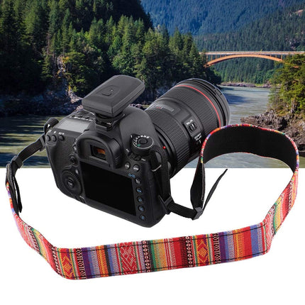 GWS Universele Verstelbare Camera Schouderriem voor DSLR – Duurzaam, Comfortabel en Antislip - Oranjerood