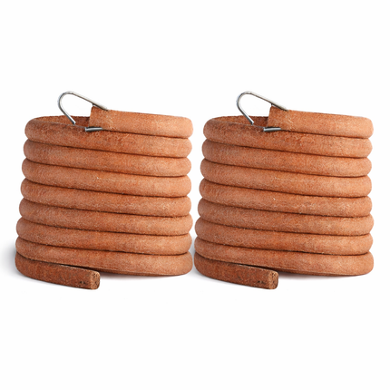 GWS® Naaimachine Riem 183 cm – Set van 2 – Leren Aandrijfriem met Haak – 5mm Trapnaaimachine Riem Geschikt voor Singer & Vintage Pedaal Naaimachines