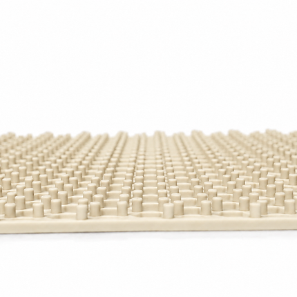 Waterval zandbeige siliconen gootsteenmat
