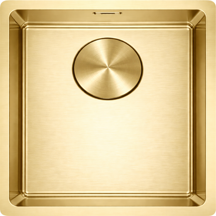 Waterval Afdekplaat Gootsteen Ø114 mm – RVS 304 – Spoelbak Afvoer Cover – Korfplug afdekken – Goud