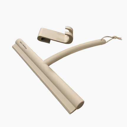 Waterval Douchewisser 24cm – Siliconen Trekker voor Douchewand & Badkamer – Abrikoos