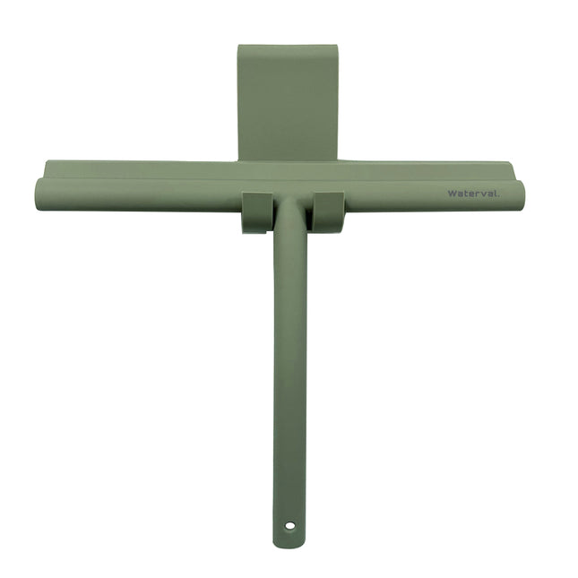 Waterval Douchewisser 24cm – Siliconen Trekker voor Douchewand & Badkamer – Groen