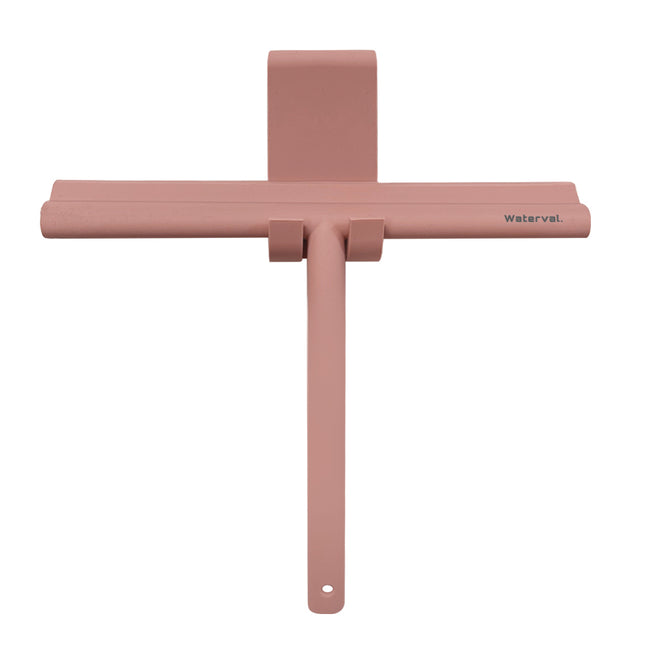 Waterval Douchewisser 24cm – Siliconen Trekker voor Douchewand & Badkamer – Oudroze