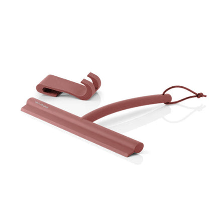 Waterval Douchewisser 24cm – Siliconen Trekker voor Douchewand & Badkamer – Oudroze