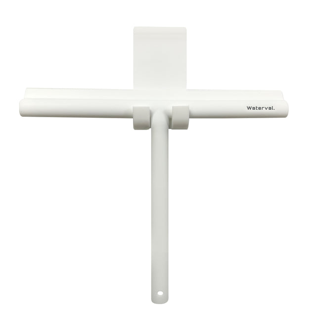 Waterval Douchewisser 24cm – Siliconen Trekker voor Douchewand & Badkamer – Wit