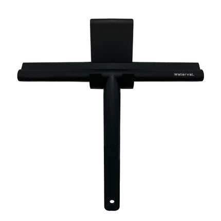 Waterval Douchewisser 24cm – Siliconen Trekker voor Douchewand & Badkamer – Zwart