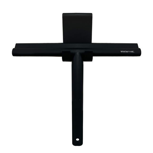 Waterval Douchewisser 24cm – Siliconen Trekker voor Douchewand & Badkamer – Zwart