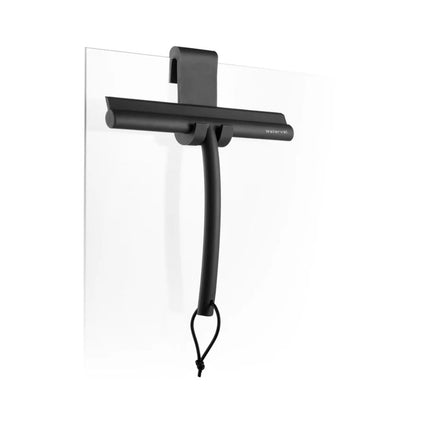 Waterval Douchewisser 24cm – Siliconen Trekker voor Douchewand & Badkamer – Zwart