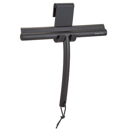 Waterval Douchewisser 24cm – Siliconen Trekker voor Douchewand & Badkamer – Zwart