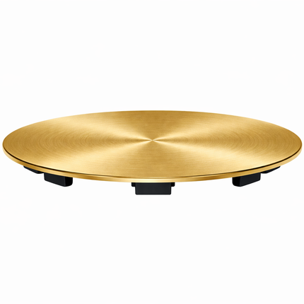 Waterval Korfplug Deluxe Afvoerset met Overloop Ø114 mm – RVS 304 – G1½ Aansluiting – Geschikt tot 90 mm Afvoer – Luxe Spoelbak Afvoer – Goud