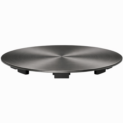 Waterval Korfplug Deluxe Afvoerset met Overloop Ø114 mm – RVS 304 – G1½ Aansluiting – Geschikt tot 90 mm Afvoer – Luxe Spoelbak Afvoer – Gunmetal Grey