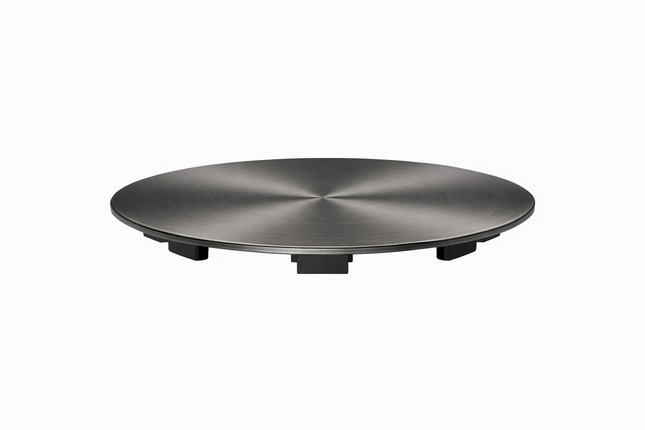 Waterval Afdekplaat Gootsteen Ø114 mm – RVS 304 – Spoelbak Afvoer Cover – Korfplug afdekken – Gunmetal Grey