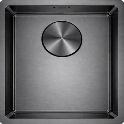Waterval Afdekplaat Gootsteen Ø114 mm – RVS 304 – Spoelbak Afvoer Cover – Korfplug afdekken – Gunmetal Grey