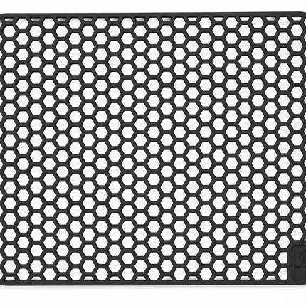 Waterval zwarte siliconen gootsteenmat 36 x 46 cm