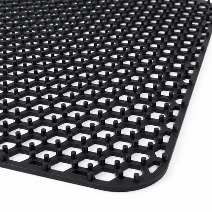 Waterval zwarte siliconen gootsteenmat