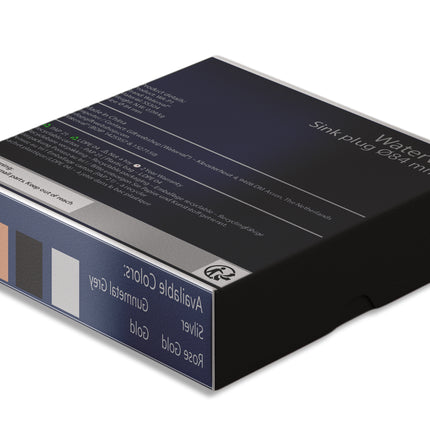 Waterval Premium Korfplug 84mm – RVS 304 – Brushed Afwerking – Inclusief 3 Verwisselbare Pinnen – Universele Afvoerplug – Rose Gold