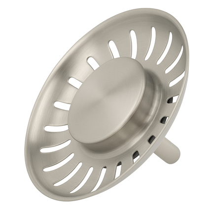 Waterval Premium Korfplug 84mm – RVS 304 – Brushed Afwerking – Inclusief 3 Verwisselbare Pinnen – Universele Afvoerplug – Zilver