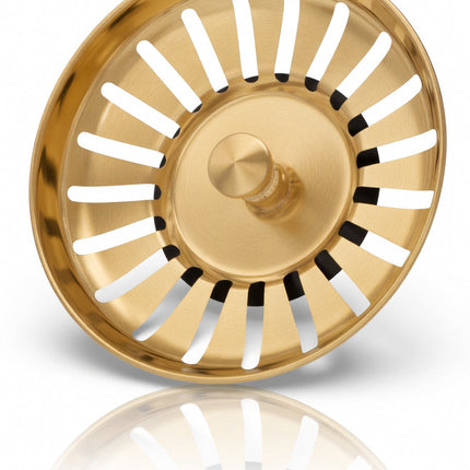 Waterval Premium Brushed Korfplug RVS Goud 83mm
