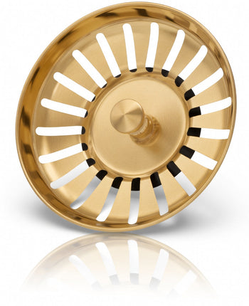 Waterval Premium Brushed Korfplug RVS Goud 83mm