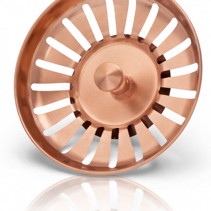 Waterval Premium Brushed Korfplug RVS Rose Copper 80mm