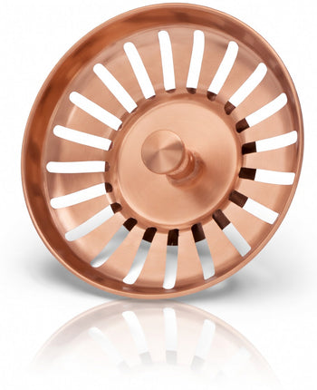Waterval Premium Brushed Korfplug RVS Rose Copper 79mm