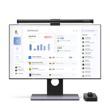 BlitzWolf® BW-CML5 Monitor Lichtbalk – Touch & Draadloze Bediening, Oogbescherming, Anti-Glans, USB, Verstelbaar